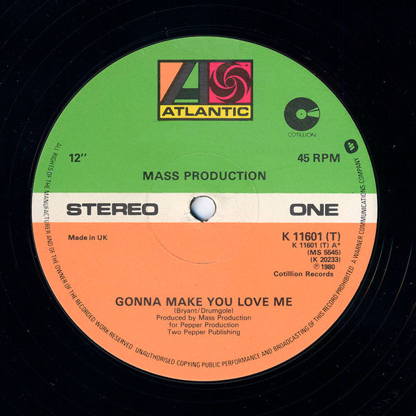 Mass Production : Gonna Make You Love Me (12")