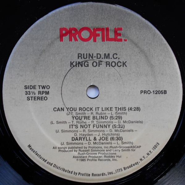 Run-D.M.C.* : King Of Rock (LP, Album)