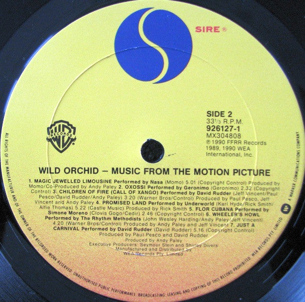 Various : Wild Orchid (Music From The Motion Picture) (LP, Comp)