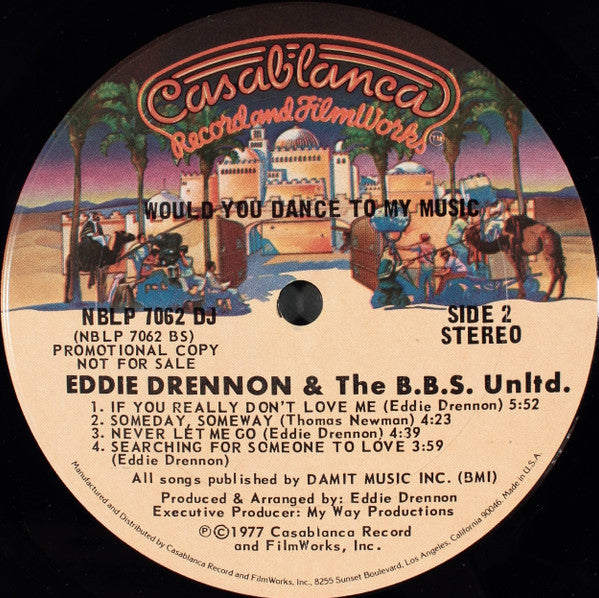 Eddie Drennon & The B.B.S. Unlimited : Would You Dance To My Music (LP, Album, Promo)