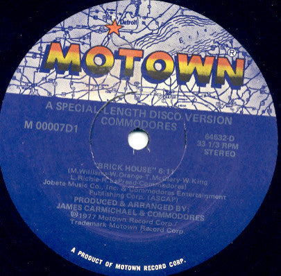 Commodores : Brick House (12", Single)