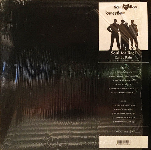 Soul For Real : Candy Rain (LP, Album, Ltd)