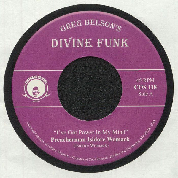 Preacherman Isidore Womack / Allen Gauff, Jr. And His Combo : I've Got Power In My Mind / I Don't Want To Be Alone (7")