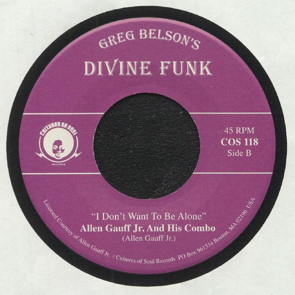 Preacherman Isidore Womack / Allen Gauff, Jr. And His Combo : I've Got Power In My Mind / I Don't Want To Be Alone (7")