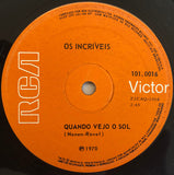 Os Incríveis : Eu Te Amo Meu Brasil / Quando Vejo O Sol (7", Single)