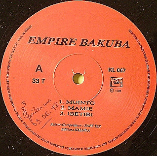 L'Orchestre Empire Bakuba*, Pépé Kallé, Papy Tex : Mamie Music Clarification (LP, Album)