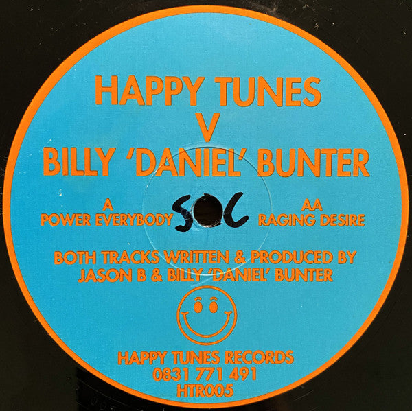 Happy Tunes V Billy "Daniel" Bunter : Power Everybody / Raging Desire (12", Blu)