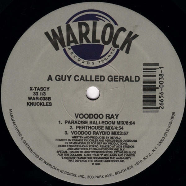 A Guy Called Gerald : Voodoo Ray (12")