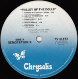 Generation X (4) : Valley Of The Dolls (LP, Album, RE, Pit)