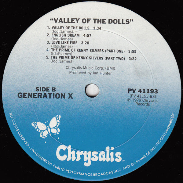 Generation X (4) : Valley Of The Dolls (LP, Album, RE, Pit)