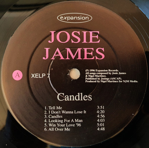 Josie James : Candles (LP, Album)