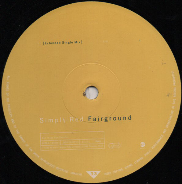 Simply Red : Fairground (The Remixes) (12")