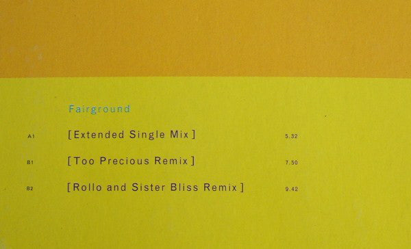 Simply Red : Fairground (The Remixes) (12")