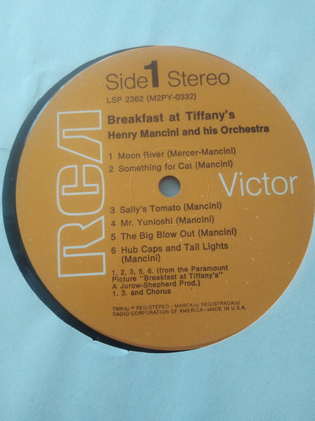 Henry Mancini : Breakfast At Tiffany's (Music From The Motion Picture Score) (LP, Album, RE, Ind)