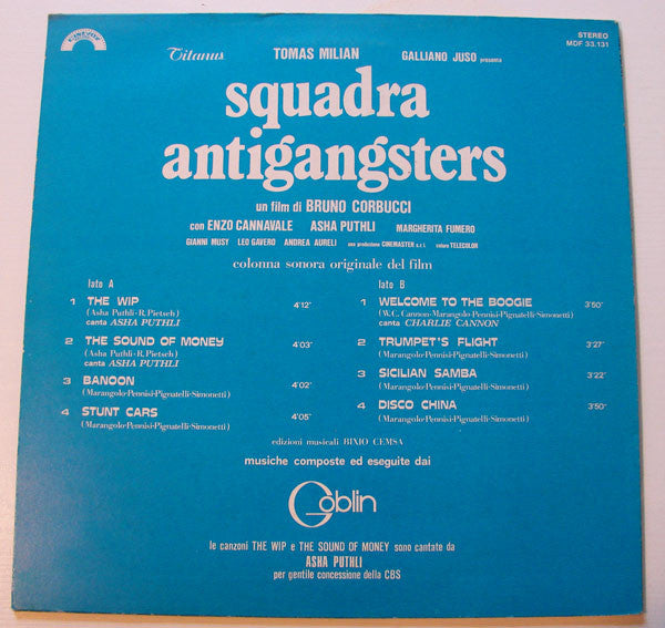 Goblin : Squadra Antigangsters (Colonna Sonora Originale Del Film) (LP, Album)