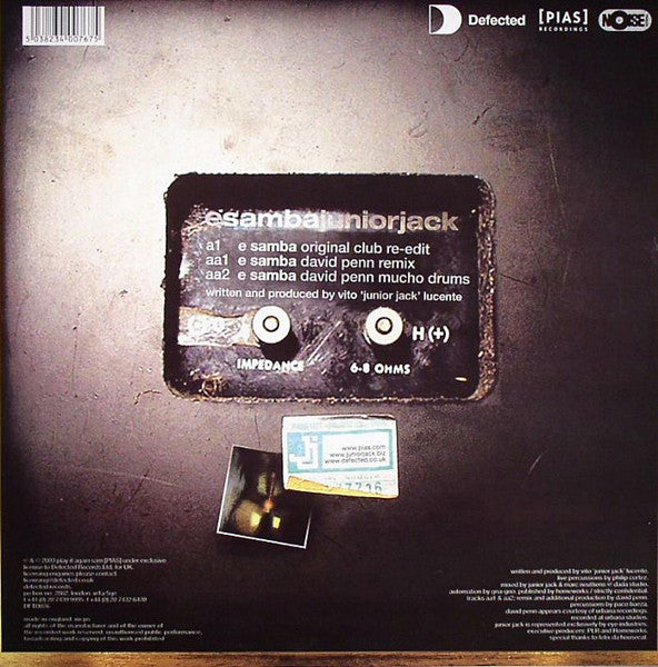 Junior Jack : E Samba (12")