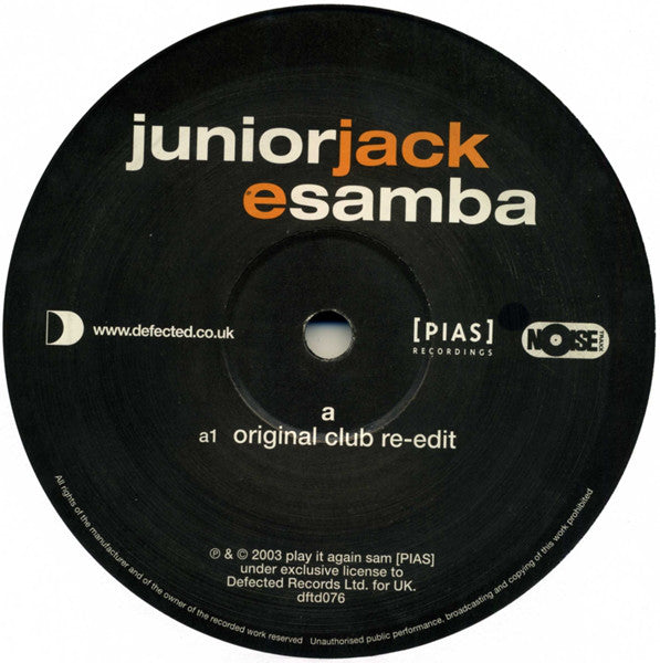 Junior Jack : E Samba (12")