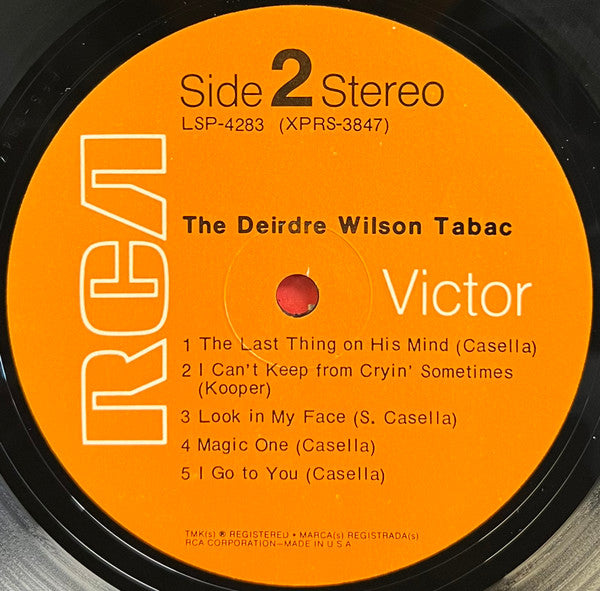 The Deirdre Wilson Tabac : The Deirdre Wilson Tabac (LP, Album, Roc)