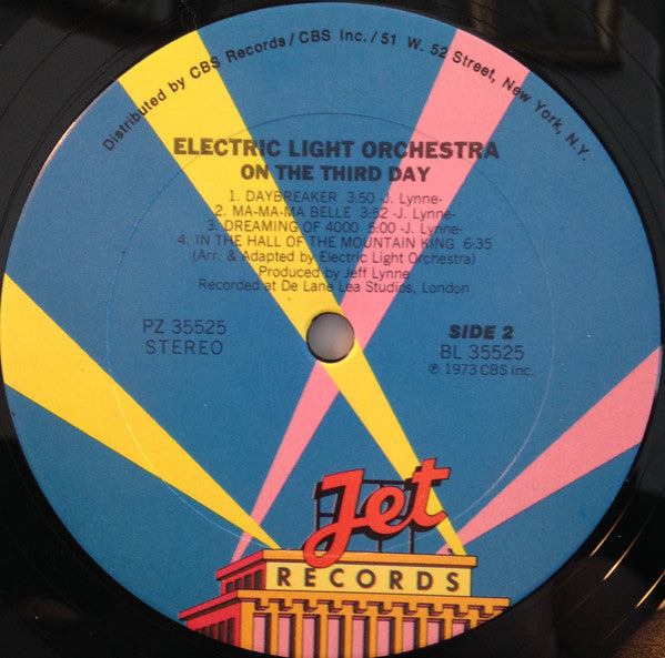 Electric Light Orchestra : On The Third Day (LP, Album, RE, Pit)
