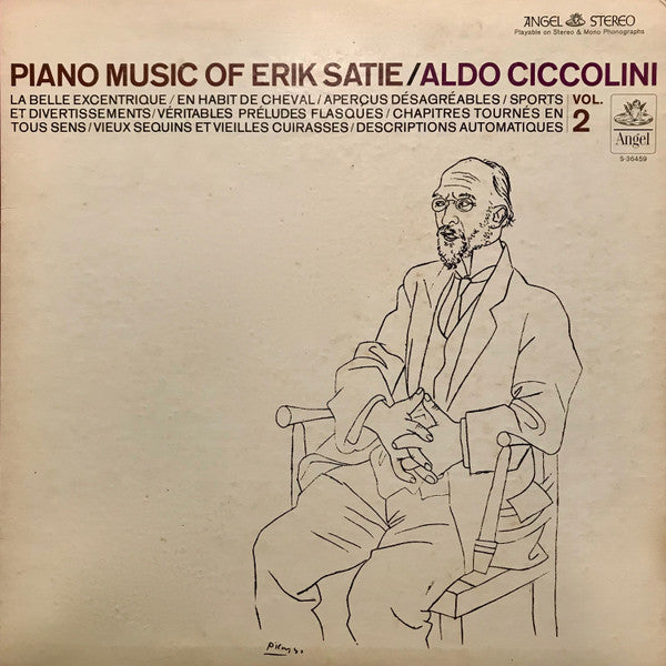 Erik Satie / Aldo Ciccolini : Piano Music Of Erik Satie, Vol. 2 (LP, Album)