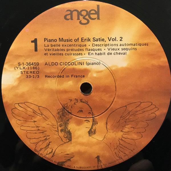 Erik Satie / Aldo Ciccolini : Piano Music Of Erik Satie, Vol. 2 (LP, Album)
