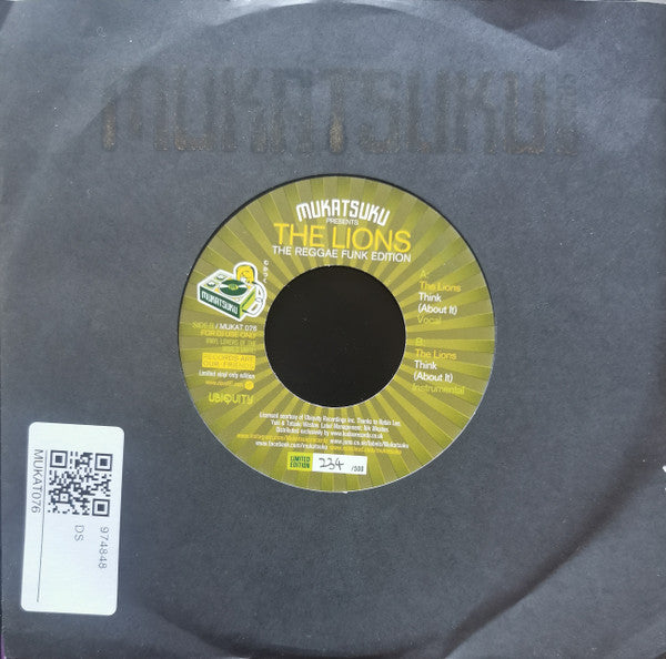 The Lions (2) : Think (About It) (7", Ltd, Num)