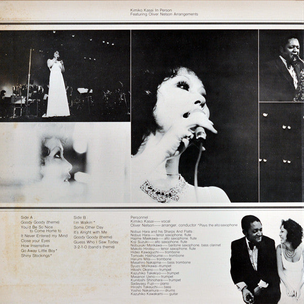 Kimiko Kasai Featuring Oliver Nelson : In Person (LP, Album, Quad, Gat)