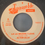 Alton Ellis / The Melodians : La La Means I Love / Passion Love (7", RE)