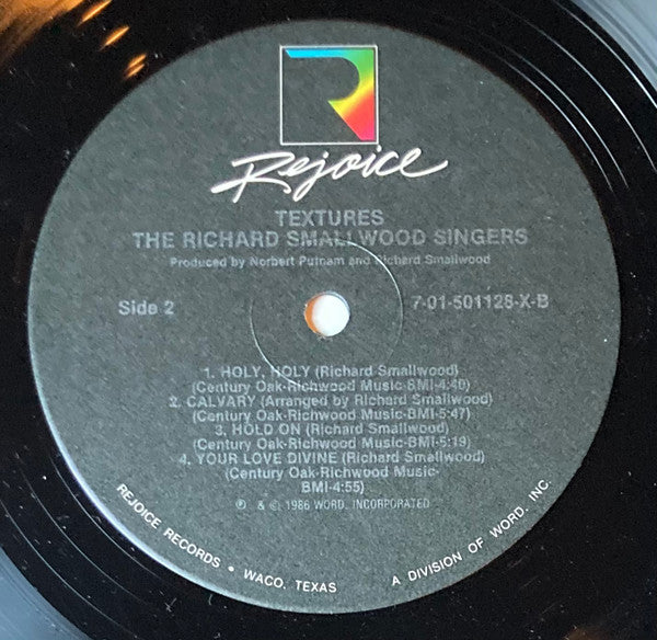 The Richard Smallwood Singers : Textures (LP, Album)