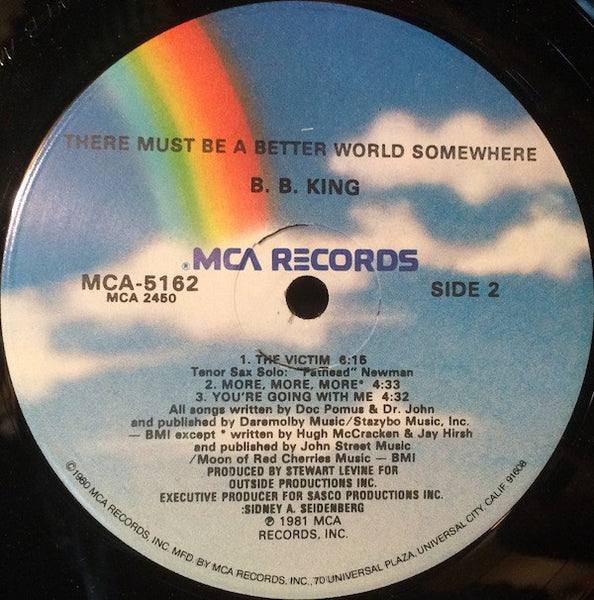 B.B. King : There Must Be A Better World Somewhere (LP, Album, Glo)