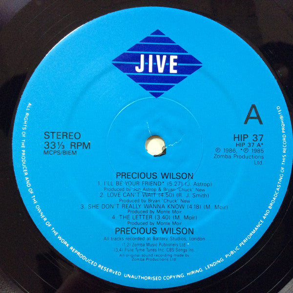 Precious Wilson : Precious Wilson (LP, Album)