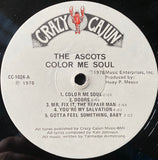 The Ascots (8) : Color Me Soul (LP, Album)