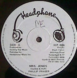 Phillip Fraser / Prince Alla : Mrs Jones / Missing You  (12")