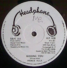 Phillip Fraser / Prince Alla : Mrs Jones / Missing You  (12")