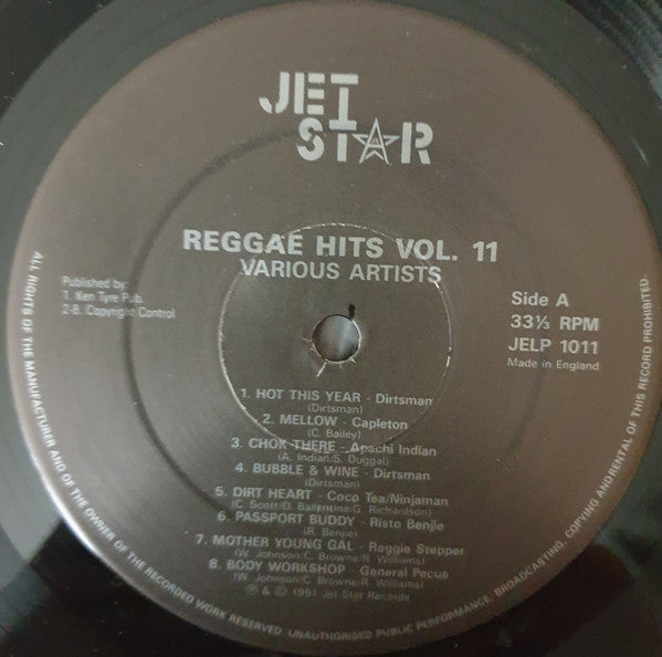 Various : Reggae Hits Volume 11 (LP, Comp)