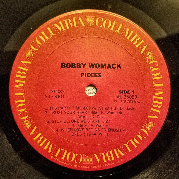 Bobby Womack : Pieces (LP, Album, Ter)