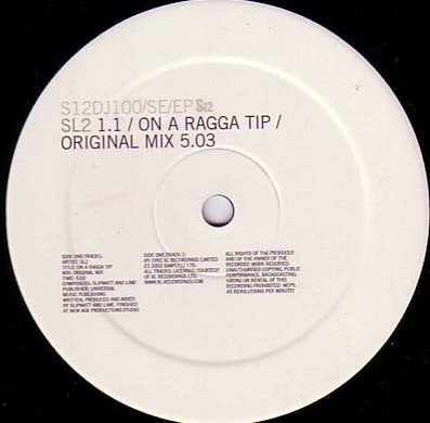 SL2 : On A Ragga Tip (12", EP)