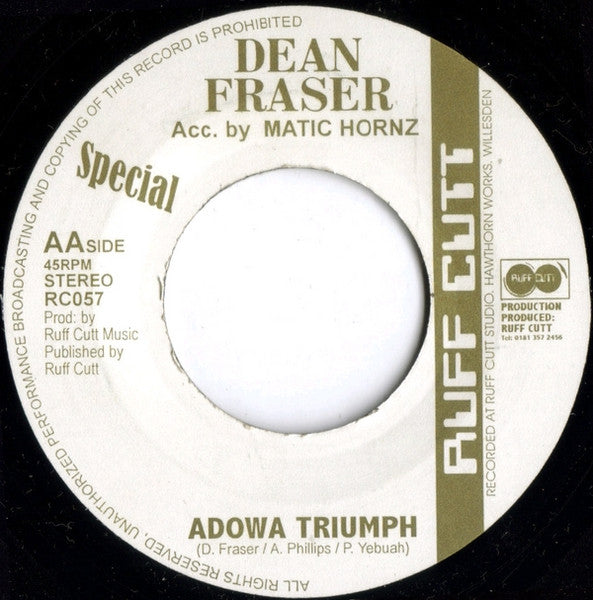 Nerious Joseph / Dean Fraser : Jah Never Fail I / Adowa Triumph (7")