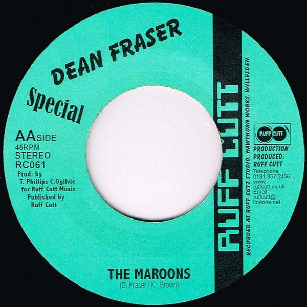 The Mighty Diamonds / Dean Fraser : White Squall / The Maroons (7")