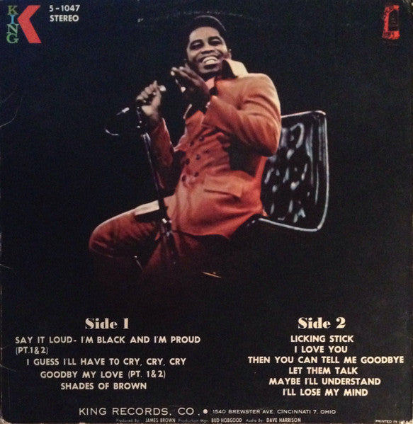 James Brown : Say It Loud-I'm Black And I'm Proud (LP, Album, Ter)