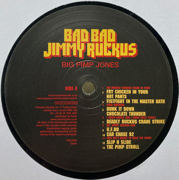 Big Pimp Jones : Bad Bad Jimmy Ruckus (LP, Album)