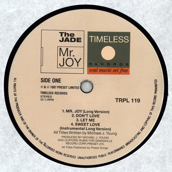 The Jade : Mr. Joy (LP)