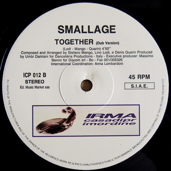 Smallage : Together (12")