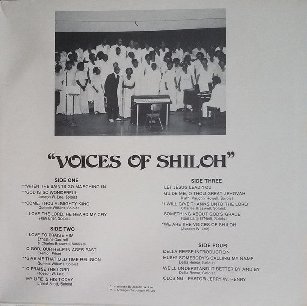 Voices Of Shiloh (2) Featuring Della Reese : Live In Concert (2xLP, Album)