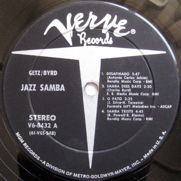 Stan Getz / Charlie Byrd : Jazz Samba (LP, Album, Gat)