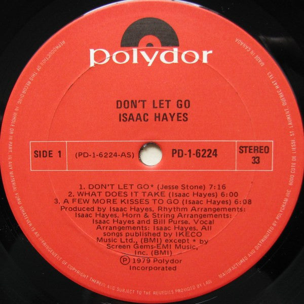 Isaac Hayes : Don't Let Go (LP, Album)