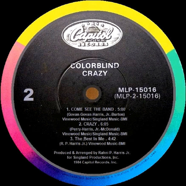 Colorblind (2) : Crazy (LP, MiniAlbum, Num)