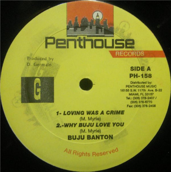Buju Banton : Loving Was A Crime (12", Maxi)