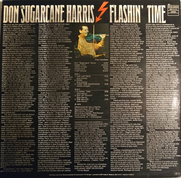Don Sugarcane Harris* : Flashin' Time (LP, Album)