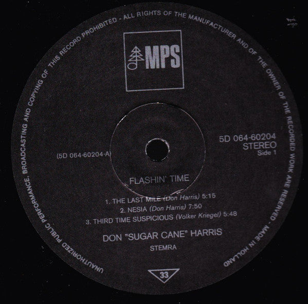 Don Sugarcane Harris* : Flashin' Time (LP, Album)